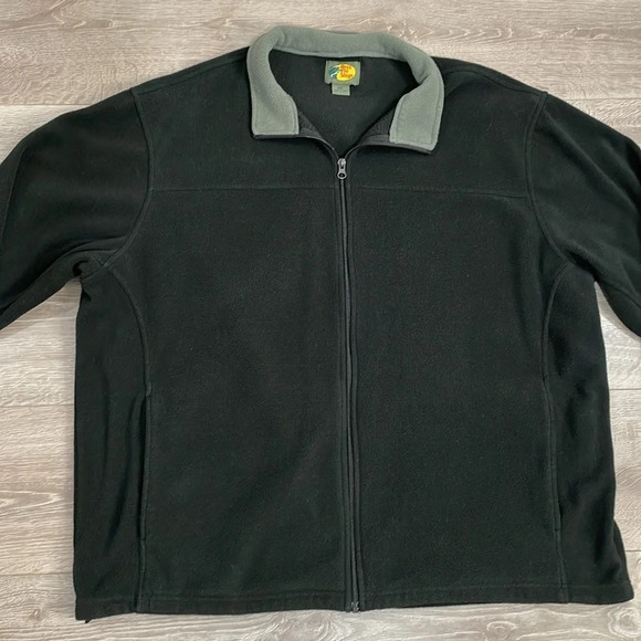 Bass Pro Shops Full Zip Fleece Jacket Black 2XL - Picture 3 of 16
